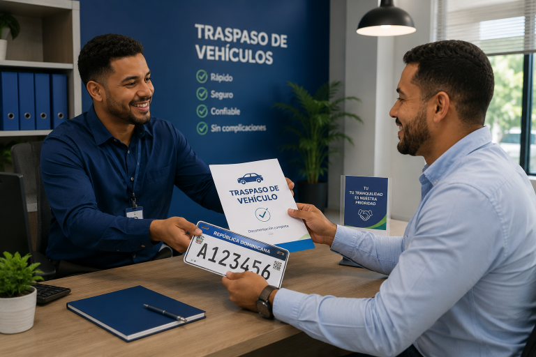 Entrega de matrícula en el traspaso de vehículo