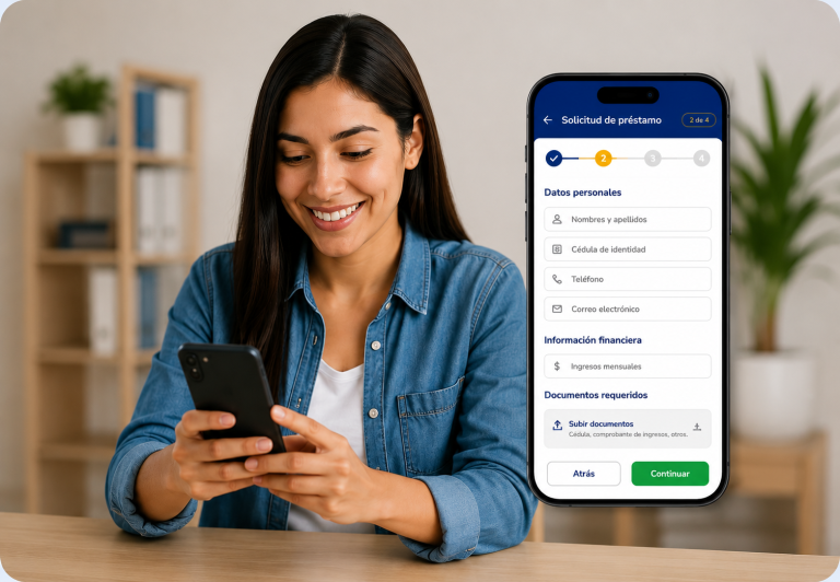 Completa tu solicitud de préstamo desde el celular